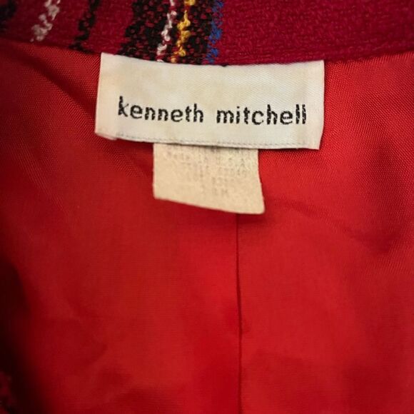 Vintage Kenneth Mitchell plaid blazer sz 11 M - Picture 4 of 7